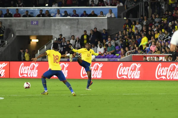 Mens National Team Host Ecuador National Team Orlando City Stadium — 스톡 사진