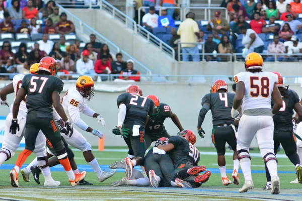 Florida Rattlers Enfrentan Bethune Cookman Wildcats Durante Los Clásicos Florida —  Fotos de Stock