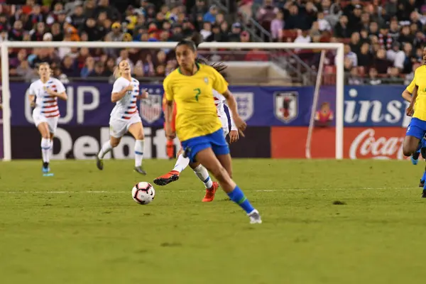 Финал Кубка Shebelieves Сша Против Бразилии Стадионе Raymond James Stadium — стоковое фото