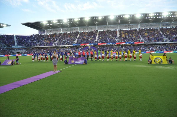 Orlando City Hospeda Equipe Columbus Orlando City Statium Agosto 2017 — Fotografia de Stock