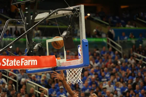 Orlando Magic Hosts Toronto Rapters Během Prvního Kola Play Nba — Stock fotografie