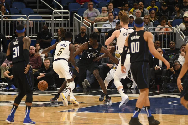 Orlando Magic Φιλοξενεί Τους Indiana Pacers Στο Amway Center Στο — Φωτογραφία Αρχείου