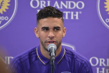 Orlando City SC, Dom Dwyer 'ı tanıtmak için bir basın toplantısı düzenledi..  