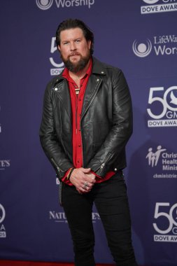 15 Ekim 2019 'da Nashville, Tennessee' deki Linbscome Üniversitesi 'nde verilen 50. GMA Dove Ödülleri sırasında kırmızı halı. 