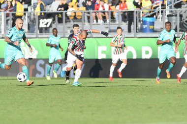 Fluminense, Florida Kupası 'nda 15 Ocak 2018' de Orlando Florida 'da oynanan Spektrum Stadyumu' nda Barcelona SC 'ye karşı..  