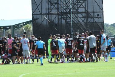 Toronto FC, 13 Temmuz 2020 tarihinde Orlando Florida 'daki ESPN Wild World of Sports' ta düzenlenen MLS Back Tournament sırasında D.C. United ile karşılaştı. Fotoğraf: Marty Jean-Louis