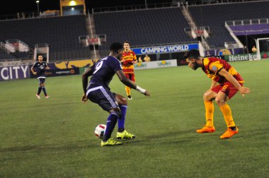 Orlando City SC, 29 Haziran 2016 'da Orlando Florida' daki Kamp Dünyası Stadyumu 'nda Fort Lauderdale Strikers' a ev sahipliği yaptı..
