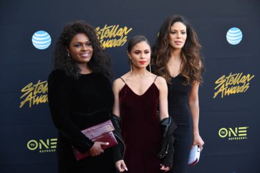 24 Mart 2018 Cumartesi günü Las Vegas 'taki Orleans Resort' ta düzenlenen 33. Yıldız Ödülleri Kırmızı Halı sırasında ünlüler.