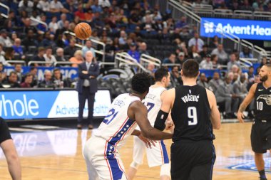 Orlando Magic, Philadelphia 76ers 'ı 25 Mart 2019' da Orlando Florida 'daki Amway Arena' da ağırlıyor..
