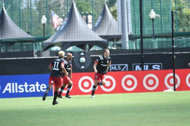 Toronto FC, 13 Temmuz 2020 tarihinde Orlando Florida 'daki ESPN Wild World of Sports' ta düzenlenen MLS Back Tournament sırasında D.C. United ile karşılaştı. Fotoğraf: Marty Jean-Louis