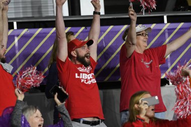 Orlando Florida Exploria Stadyumu 'ndaki 2019 Tedavi Kupası 21 Aralık 2019 Georgia Southern Eagles' a karşı Liberty Flames.  