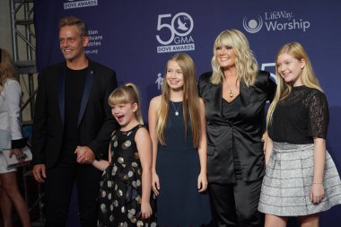 15 Ekim 2019 'da Nashville, Tennessee' deki Linbscome Üniversitesi 'nde verilen 50. GMA Dove Ödülleri sırasında kırmızı halı. 