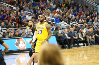 Orlando Magic 11 Aralık 2019 Çarşamba günü Orlando Forida 'daki Amway Center' da Los Angeles Lakers 'a ev sahipliği yaptı. Fotoğraf: Marty Jean-Louis