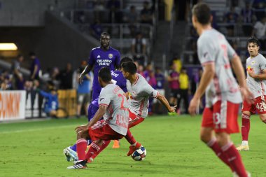 Orlando City 21 Temmuz 2019 tarihinde Florida, Orlando 'da Exploria Stadyumu' nda New York Red Bulls 'a ev sahipliği yaptı..