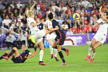 5 Mart 2020 'de Orlando Florida' daki Exploria Stadyumu 'nda düzenlenen 2020 SheBelieves Kupası' nda ABD - İngiltere Karşılaşması 