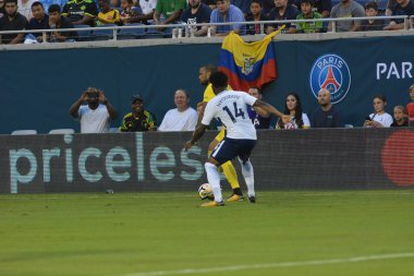 Paris Saint-Germain, Tottenham Hotspur 'a karşı 22 Temmuz 2017' de Orlando Florida 'daki Citrus Bowl' da. 