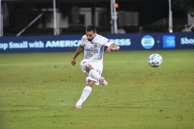 Los Angeles Galaksisi, 14 Temmuz 2020 'de Orlando Florida ABD' deki ESPN Vahşi Spor Dünyası 'nda düzenlenen MLS Sırt Turnuvası sırasında Portland Timbers ile karşı karşıya geldi..