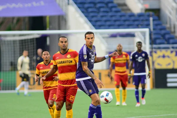 Orlando City Gastheer Van Het Fort Lauderdale Strikers Camping World — Stockfoto