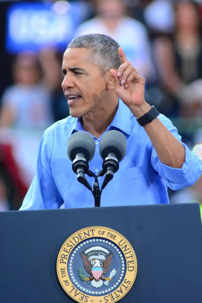 Başkan Barack Obama Florida Kissimmee Deki Osceola Heritage Park Stadyumu — Stok fotoğraf