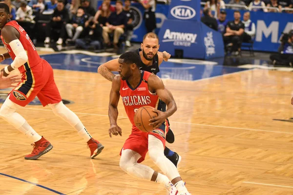 Orlando Magic Hosts Louisiana Pelicans Amway Center Orlando Florida Wednesday — Stock Photo, Image