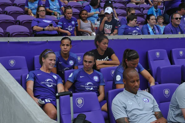 Orlando Pride 22 Nisan 2017 'de Orlando City Stadyumu' nda Washington Spirit 'e ev sahipliği yaptı..  