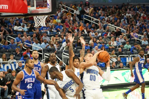 Orlando Magic Hosts Philadelphia 76Ers Amway Center Orlando Florida Sunday — Stock Photo, Image