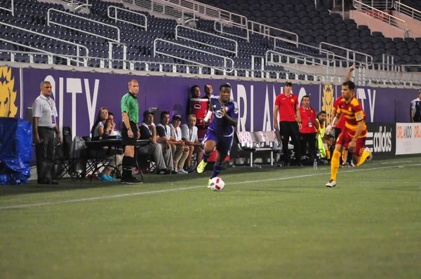 Orlando City SC, 29 Haziran 2016 'da Orlando Florida' daki Kamp Dünyası Stadyumu 'nda Fort Lauderdale Strikers' a ev sahipliği yaptı..