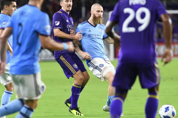 Orlando City 26 Temmuz 2018 'de Florida Exploria Stadyumu' nda NYC FC 'ye ev sahipliği yaptı. Fotoğraf: Marty Jean-Louis