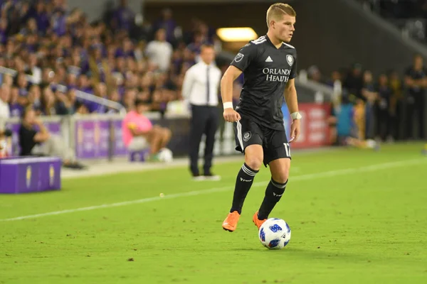 Orlando City 21 Nisan 2018 'de Orlando Florida' daki Exploria Stadyumu 'nda San Jose depremlerine ev sahipliği yaptı..  