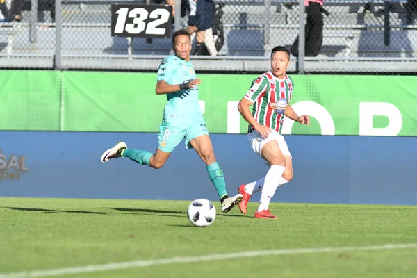 Fluminense Barcelona Время Кубка Флориды Стадионе Spectrum Stadium Января 2018 — стоковое фото