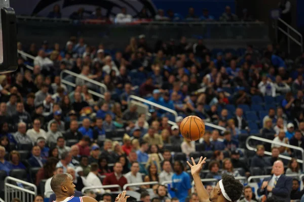 Orlando Magic Värd För Philadelphia 76Ers Amway Center Onsdagen Den — Stockfoto