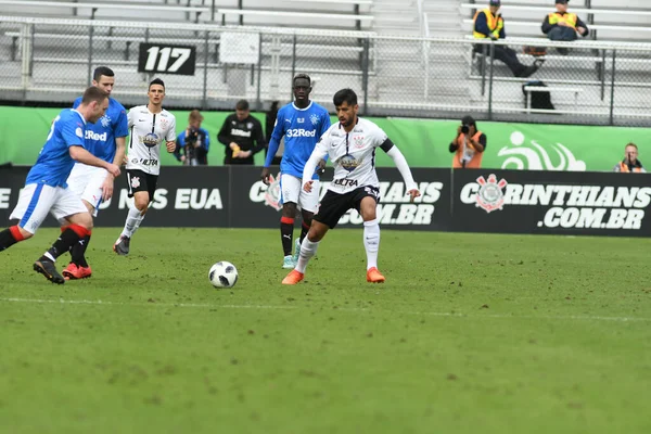 Rangers Corinthians Podczas Pucharu Florydy Stadionie Spectrum Stycznia 2018 Orlando — Zdjęcie stockowe