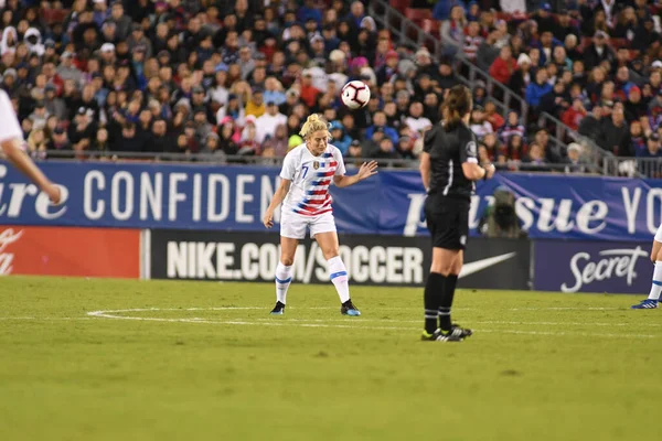 Finale Shebelieves Cup Con Usa Brasile Raymond James Stadium Tampa — Foto Stock