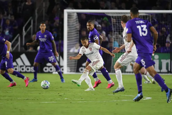 Orlando City Empfängt Real Salt Lake Exploria Stadium Samstag Den — Stockfoto