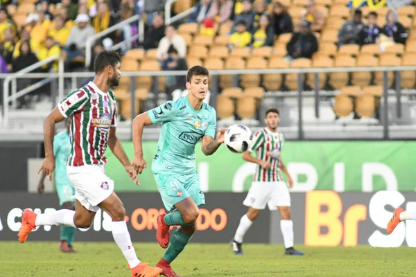 Fluminense Barcelona Lors Coupe Floride Spectrum Stadium Janvier 2018 Orlando — Photo