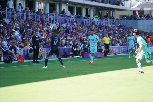 Orlando City Acoge Las Whitecaps Vancouver Orlando City Stadium Sábado —  Fotos de Stock