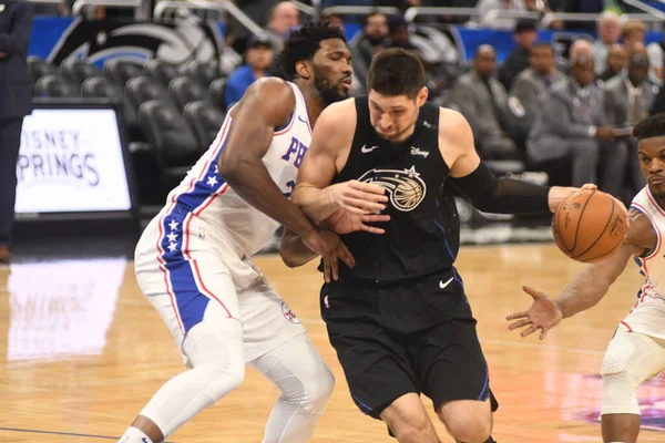 Orlando Magic, Philadelphia 76ers 'ı 25 Mart 2019' da Orlando Florida 'daki Amway Arena' da ağırlıyor..