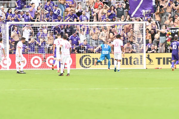 Orlando City, 31 Mart 2018 'de Orlando Florida' daki Exploria Stadyumu 'nda New York Red Bulls' a ev sahipliği yaptı..  