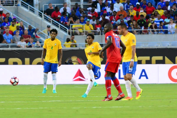 Brasil Enfrenta Haiti Durante Centenário Copa América Orlando Florida Camping — Fotografia de Stock