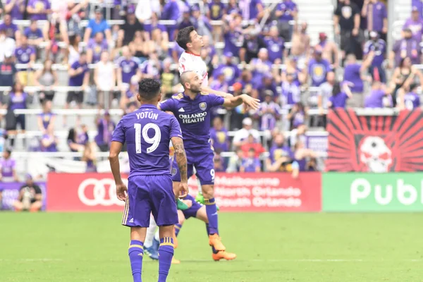 Orlando City, 31 Mart 2018 'de Orlando Florida' daki Exploria Stadyumu 'nda New York Red Bulls' a ev sahipliği yaptı..  