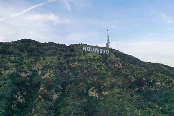 Los Angeles Tepelerinin Hollywood Tepelerinin Tepeler Arasındaki Yolların Havadan Görüntüsü — Stok fotoğraf