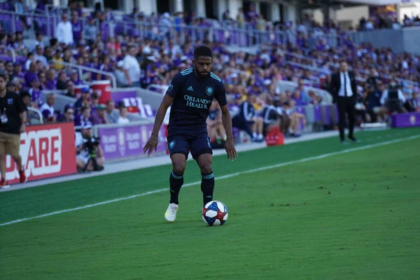 Orlando City Hosts Vancouver Whitecaps Orlando City Stadium Saturday Április — Stock Fotó