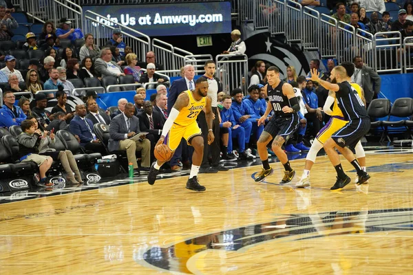 Orlando Magic Acoge Los Angeles Lakers Amway Center Orlando Forida —  Fotos de Stock