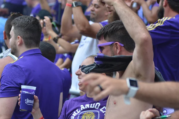 Orlando City Hosts Portland Timbers Exploria Stadium Orlando Florida April — Stock Photo, Image