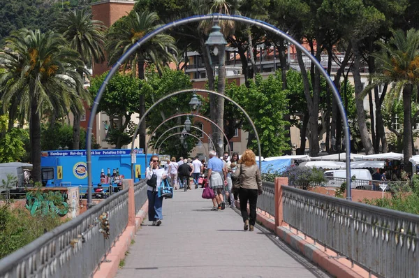 Όμορφη Πόλη Της Ventimiglia Ιταλία Στις Μαΐου 2014 — Φωτογραφία Αρχείου