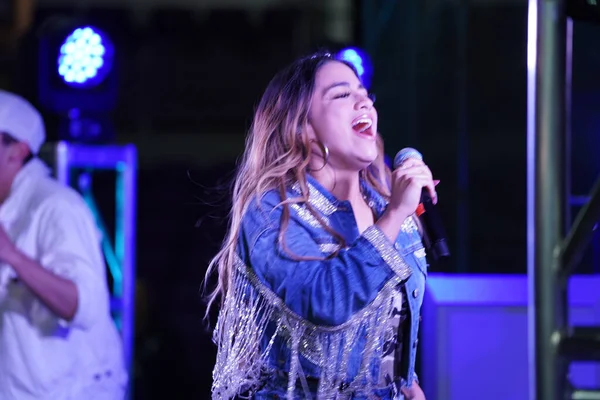 Singer Ally Brooke Post Match Concert Rendező Pepsi Exploria Stadionban — Stock Fotó