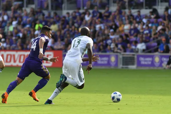 Orlando City 8 Nisan 2018 'de Orlando Florida' daki Exploria Stadyumu 'nda Portland Timbers' a ev sahipliği yaptı.. 
