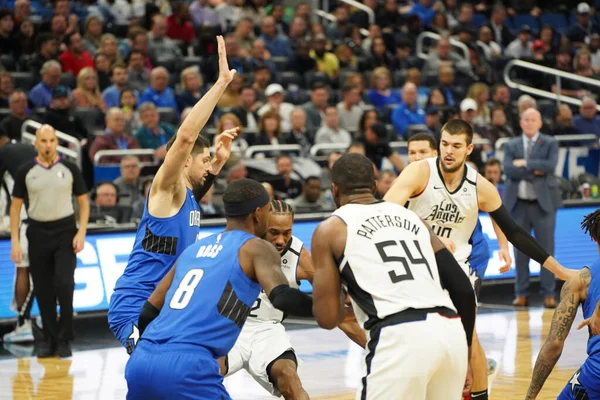 Orlando Magic Gastheer Van Clippers Het Amway Center Orlando Florida — Stockfoto