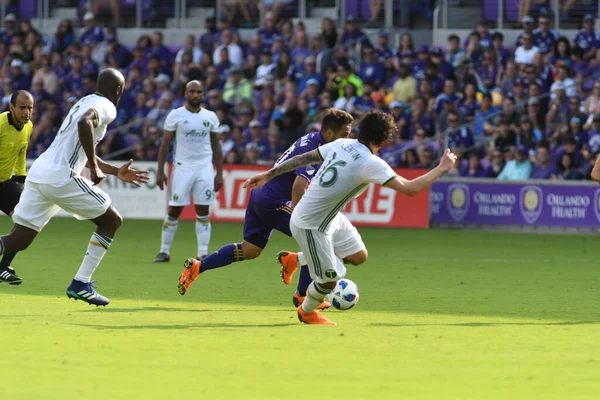 Orlando City 8 Nisan 2018 'de Orlando Florida' daki Exploria Stadyumu 'nda Portland Timbers' a ev sahipliği yaptı.. 