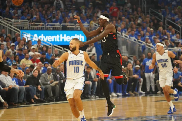 Orlando Magic Hosts Toronto Rapters Během Prvního Kola Play Nba — Stock fotografie